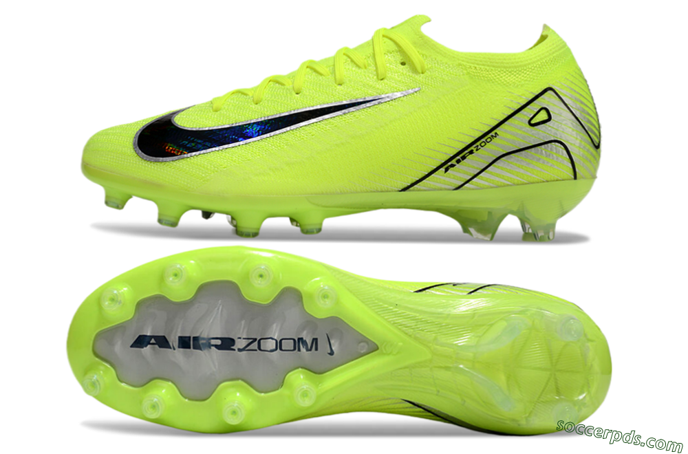 Nike Air Zoom Mercurial Vapor 16 Elite AG Low-Tops Football Boots - Yellow/Silver/Black 0
