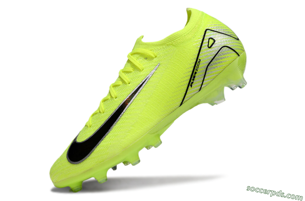 Nike Air Zoom Mercurial Vapor 16 Elite AG Low-Tops Football Boots - Yellow/Silver/Black 5