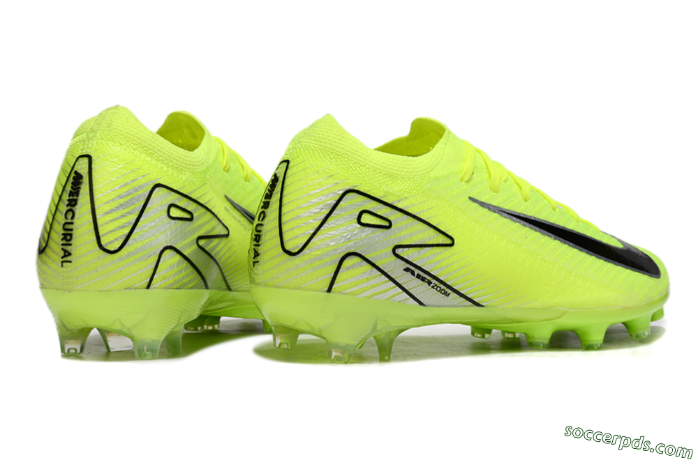 Nike Air Zoom Mercurial Vapor 16 Elite AG Low-Tops Football Boots - Yellow/Silver/Black 6