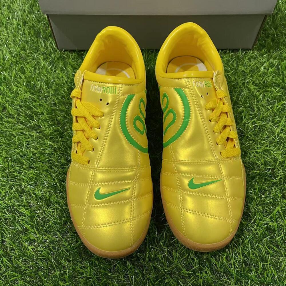 Nike Total 90 II IC Low-Tops Football Shoes - Yellow/Green/White