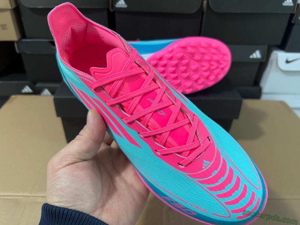 Adidas F50 Elite TF Low-Tops Football Shoes - Jade/Pink/White