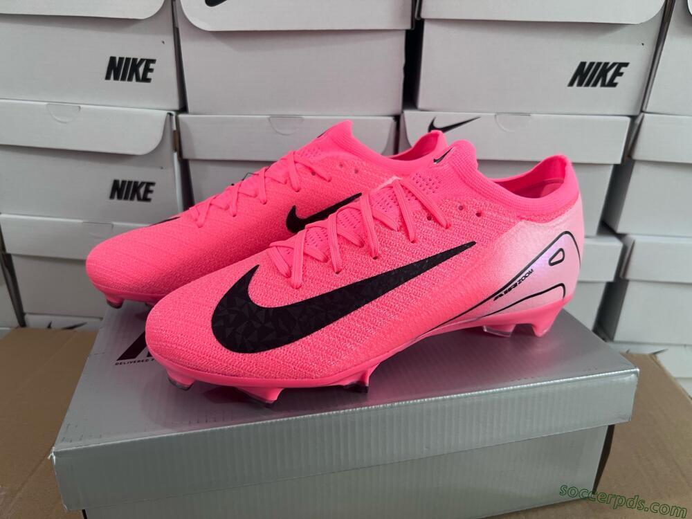 Nike Air Zoom Mercurial Vapor 16 Elite FG Low-Tops Football Boots - Red/Black/Pink