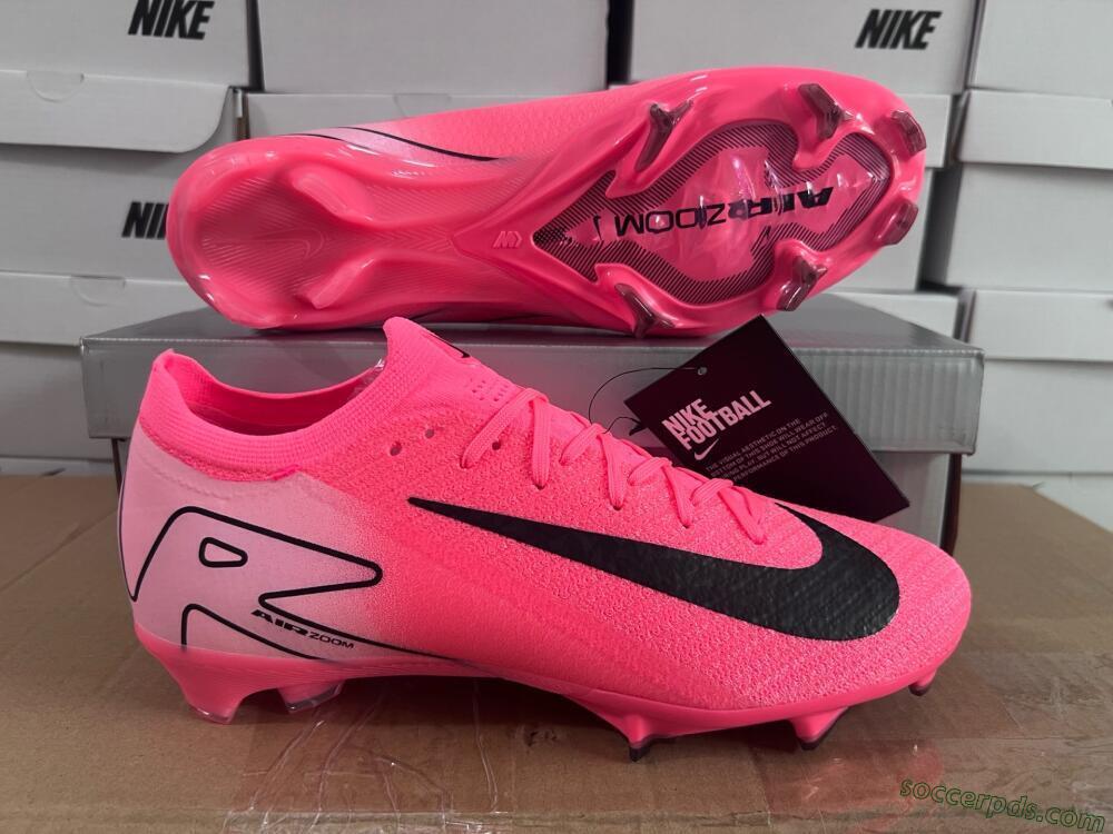 Nike Air Zoom Mercurial Vapor 16 Elite FG Low-Tops Football Boots - Red/Black/Pink