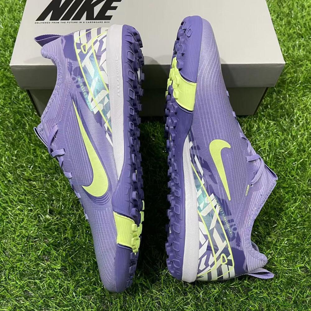Nike Air Zoom Mercurial Vapor 16 Pro TF Low-Tops Football Shoes - Purple/Yellow/White
