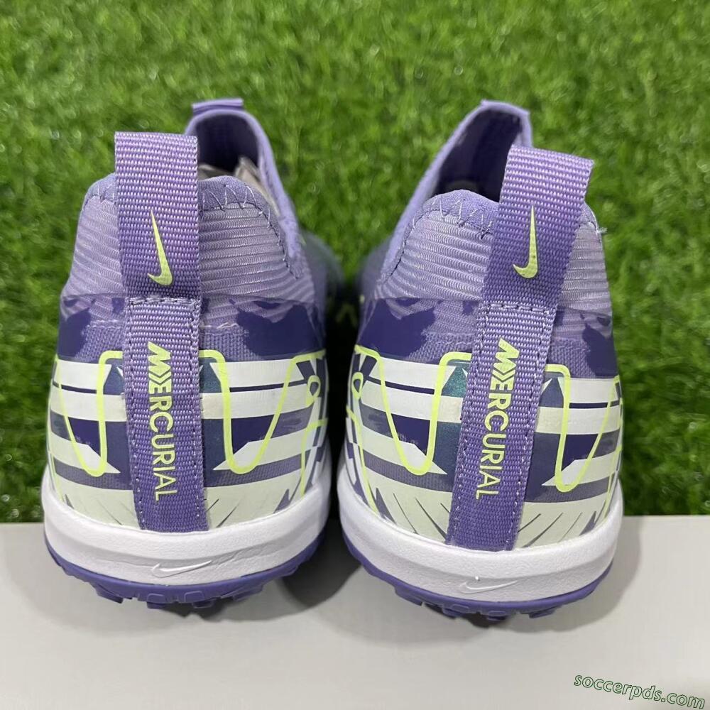 Nike Air Zoom Mercurial Vapor 16 Pro TF Low-Tops Football Shoes - Purple/Yellow/White