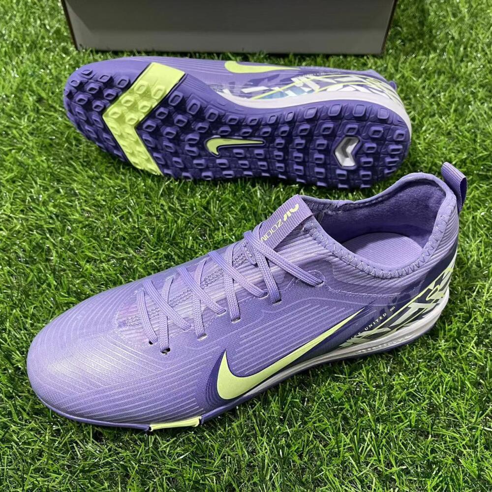 Nike Air Zoom Mercurial Vapor 16 Pro TF Low-Tops Football Shoes - Purple/Yellow/White