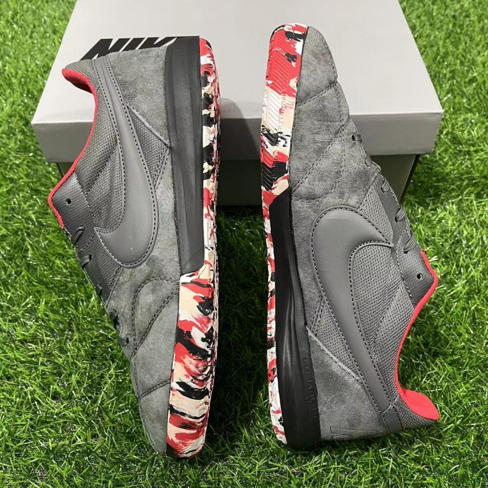 Nike Premier 2 Sala IC Low-Tops Football Shoes - Grey/Black/Red