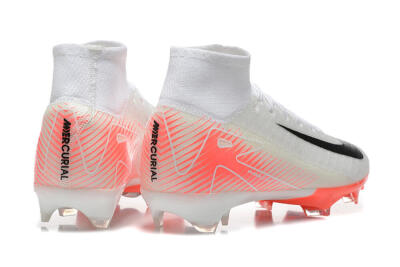 Nike Air Zoom Mercurial Superfly 10 Elite FG High-Tops Football Boots - White/Black/Red