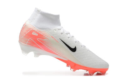Nike Air Zoom Mercurial Superfly 10 Elite FG High-Tops Football Boots - White/Black/Red