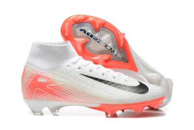Nike Air Zoom Mercurial Superfly 10 Elite FG High-Tops Football Boots - White/Black/Red