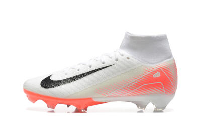 Nike Air Zoom Mercurial Superfly 10 Elite FG High-Tops Football Boots - White/Black/Red