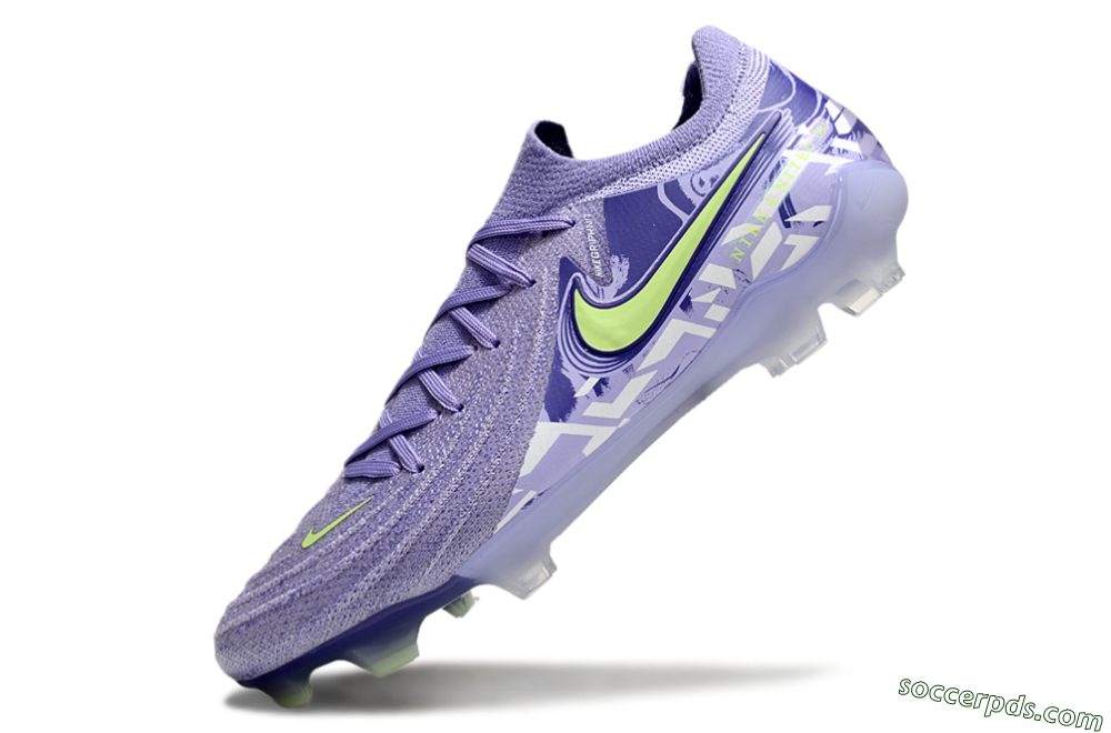 Nike Phantom Luna Elite FG Low-Tops Football Boots - Purple/Yellow/White 6