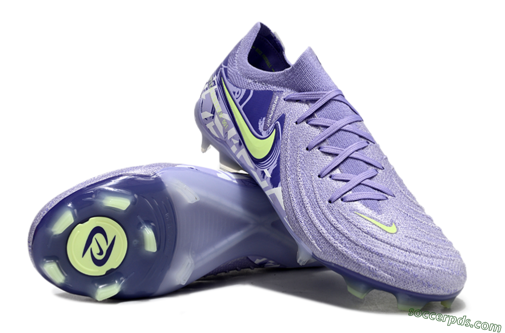 Nike Phantom Luna Elite FG Low-Tops Football Boots - Purple/Yellow/White 4