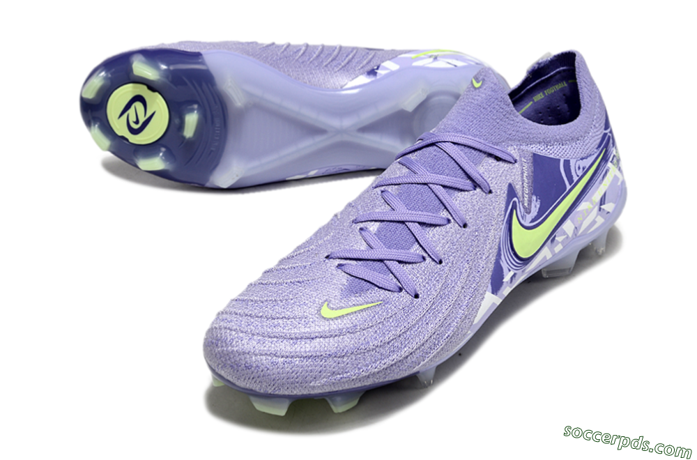 Nike Phantom Luna Elite FG Low-Tops Football Boots - Purple/Yellow/White 3