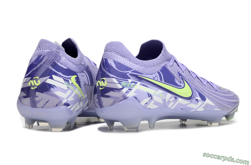 Nike Phantom Luna Elite FG Low-Tops Football Boots - Purple/Yellow/White 7