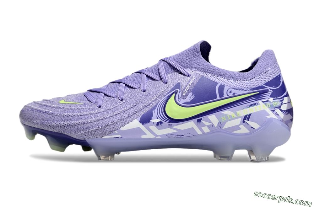 Nike Phantom Luna Elite FG Low-Tops Football Boots - Purple/Yellow/White 2