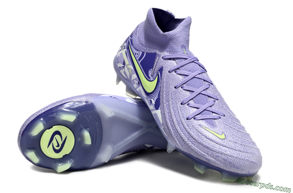 Nike Phantom Luna Elite FG High-Tops Football Boots - Purple/Yellow/White 4