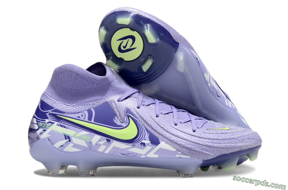 Nike Phantom Luna Elite FG High-Tops Football Boots - Purple/Yellow/White 1
