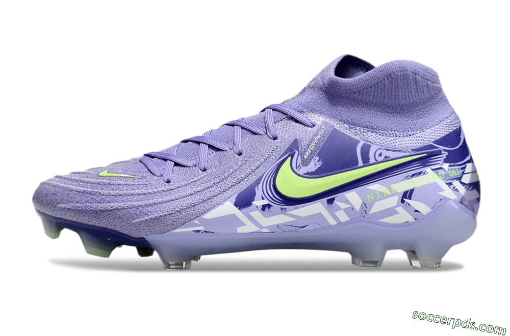 Nike Phantom Luna Elite FG High-Tops Football Boots - Purple/Yellow/White 2