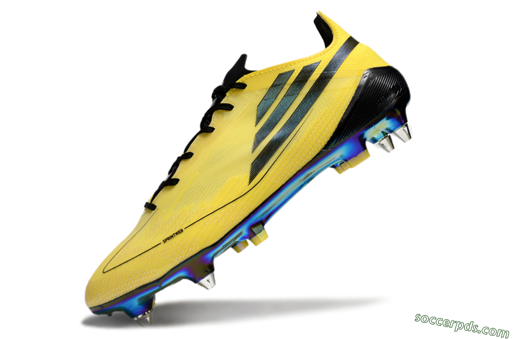 Adidas F50 Elite SG Low-Tops Football Boots - Yellow/Black/Gold 5