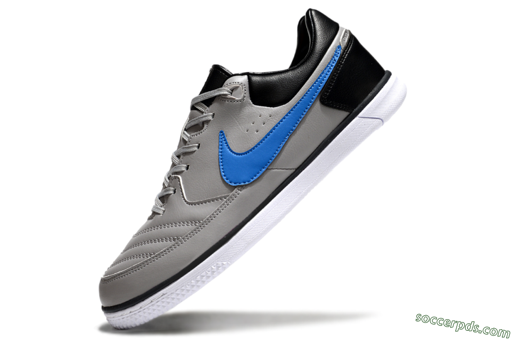 Nike Street Gato IC Low-Tops Football Shoes - Grey/Blue/Black 4