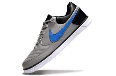 Nike Street Gato IC Low-Tops Football Shoes - Grey/Blue/Black