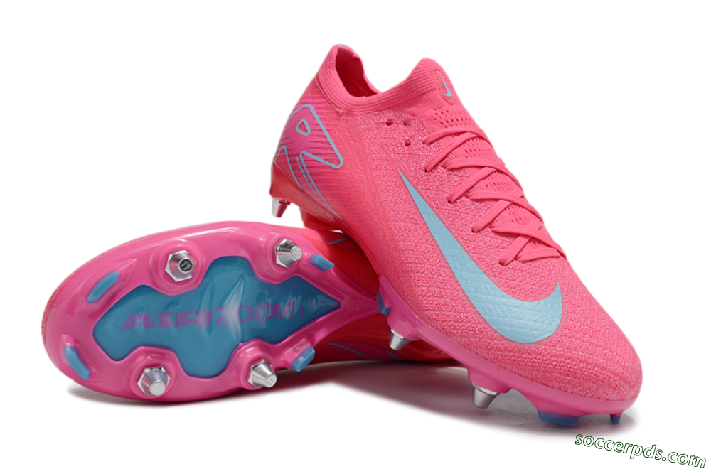 Nike Air Zoom Mercurial Vapor 16 Elite SG Low-Tops Football Boots - Pink/Jade 3