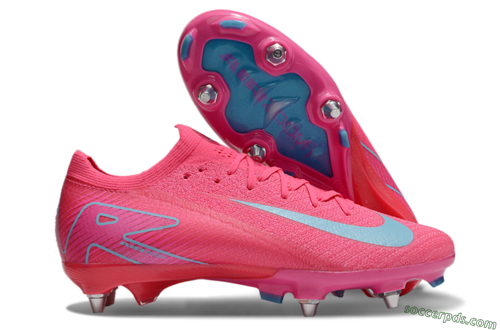 Nike Air Zoom Mercurial Vapor 16 Elite SG Low-Tops Football Boots - Pink/Jade 1