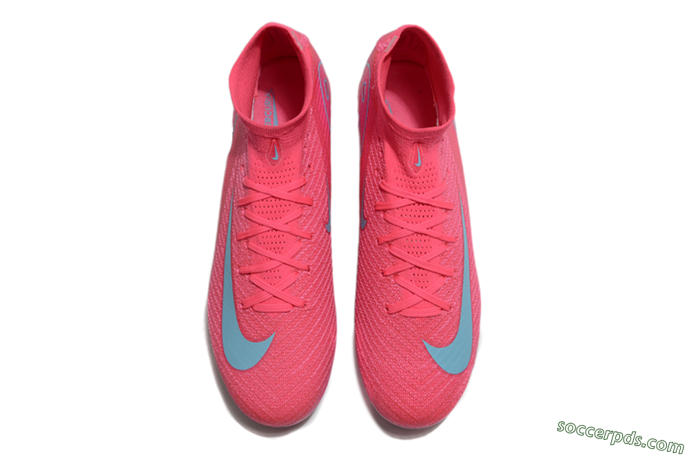 Nike Air Zoom Mercurial Superfly 10 Elite AG High-Tops Football Boots - Pink/Jade 4
