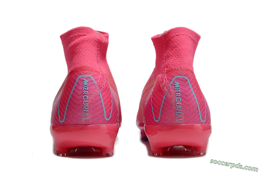 Nike Air Zoom Mercurial Superfly 10 Elite AG High-Tops Football Boots - Pink/Jade 5
