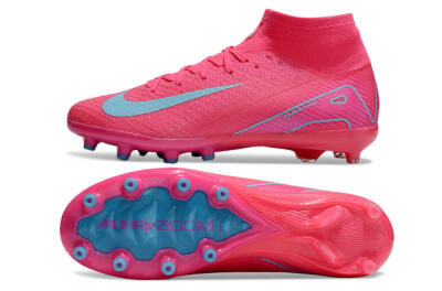 Nike Air Zoom Mercurial Superfly 10 Elite AG High-Tops Football Boots - Pink/Jade