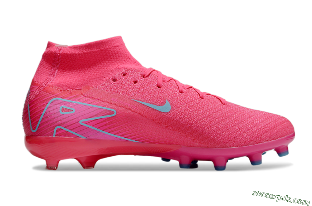 Nike Air Zoom Mercurial Superfly 10 Elite AG High-Tops Football Boots - Pink/Jade 7