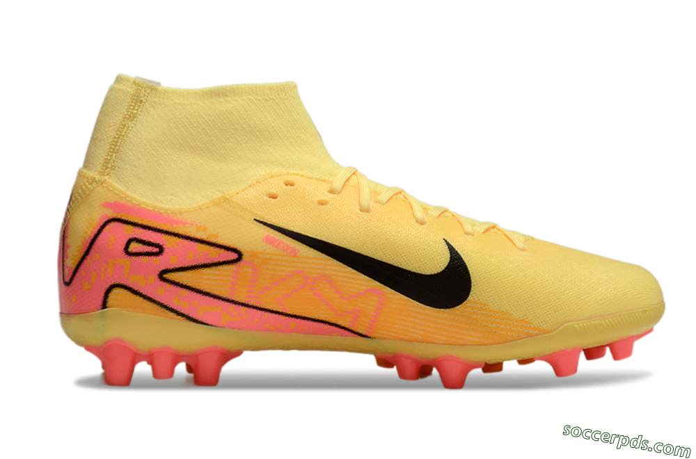Nike Air Zoom Mercurial Superfly 10 Academy AG High-Tops Football Boots - Yellow/Black/Red 7