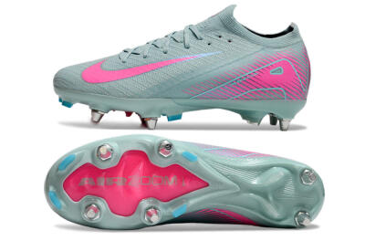 Nike Air Zoom Mercurial Vapor 16 Elite SG Low-Tops Football Boots - Jade/Pink