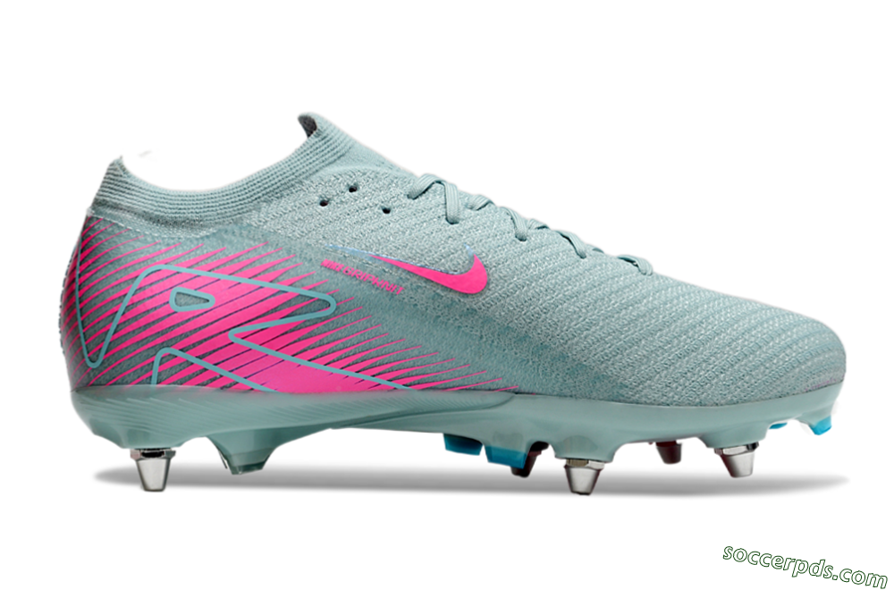 Nike Air Zoom Mercurial Vapor 16 Elite SG Low-Tops Football Boots - Jade/Pink 7