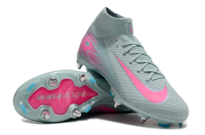 Nike Air Zoom Mercurial Superfly 10 Elite SG High-Tops Football Boots - Jade/Pink