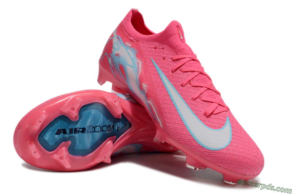 Nike Air Zoom Mercurial Vapor 16 Elite FG Low-Tops Football Boots - Pink/White/Jade 3