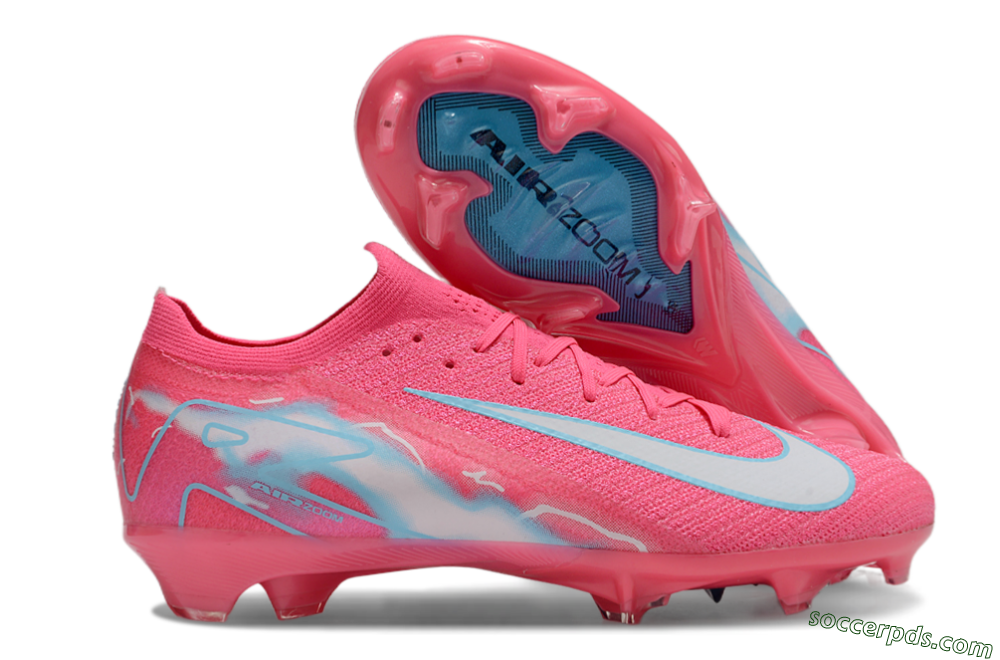 Nike Air Zoom Mercurial Vapor 16 Elite FG Low-Tops Football Boots - Pink/White/Jade 1