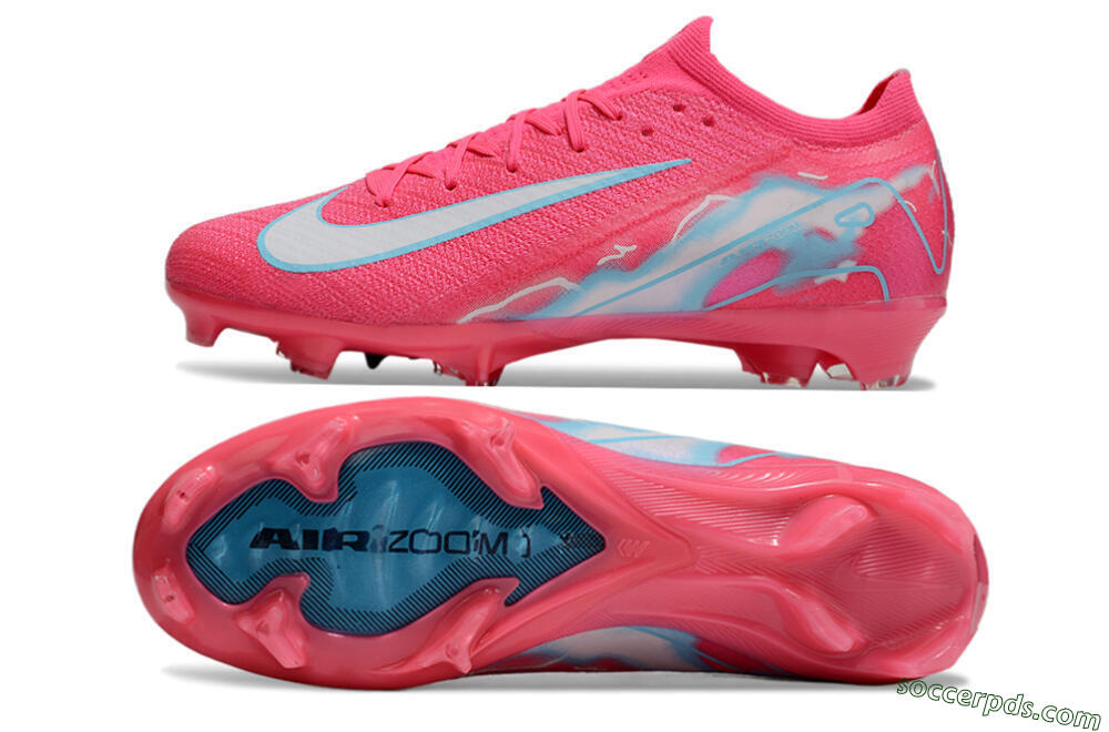 Nike Air Zoom Mercurial Vapor 16 Elite FG Low-Tops Football Boots - Pink/White/Jade 0
