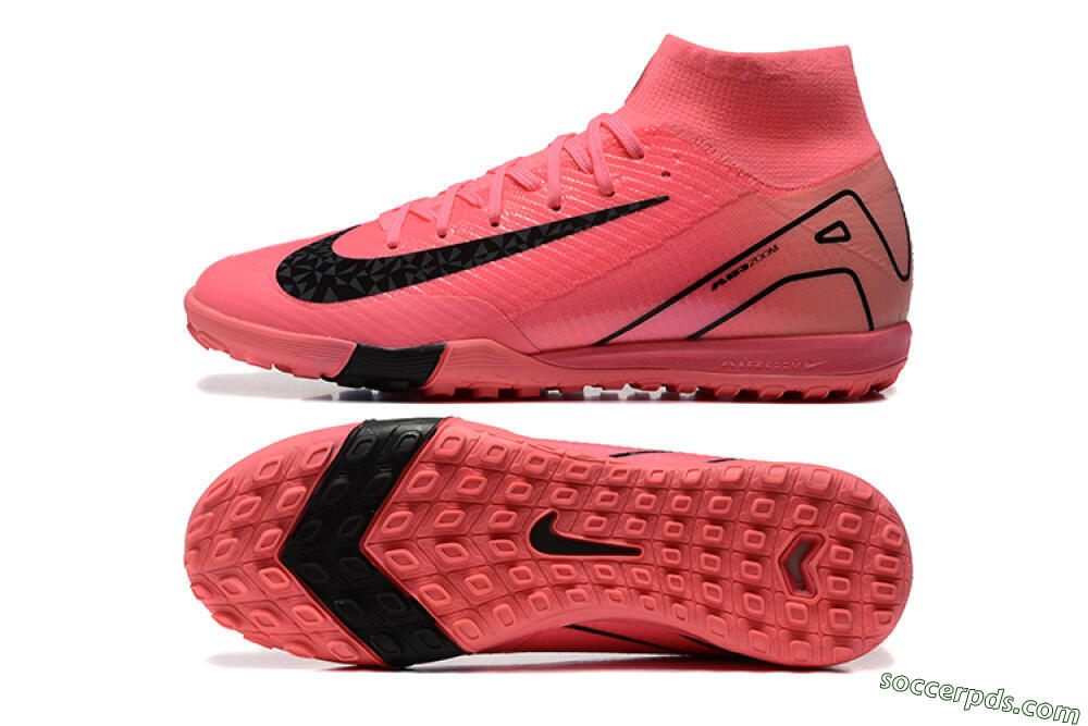 Nike Air Zoom Mercurial Superfly 10 Elite TF High-Tops Football Shoes - Red/Black 0