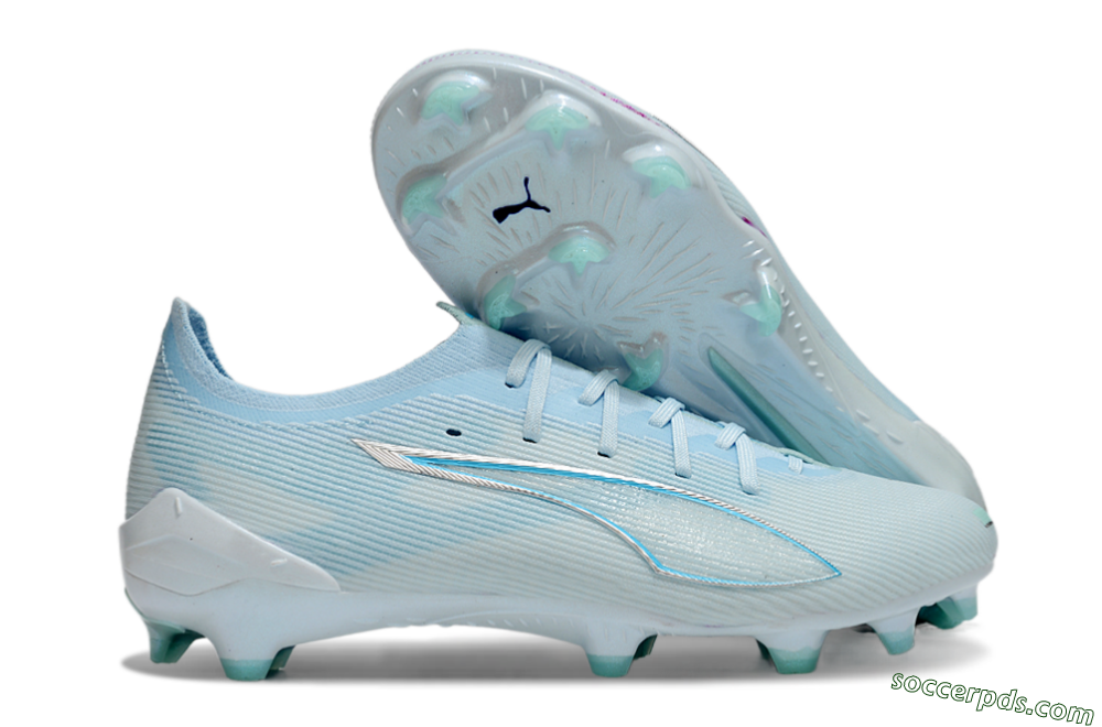 Puma Ultra Ultimate FG Low-Tops Football Boots - Jade/Silver/Blue 1