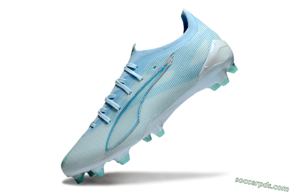 Puma Ultra Ultimate FG Low-Tops Football Boots - Jade/Silver/Blue 5
