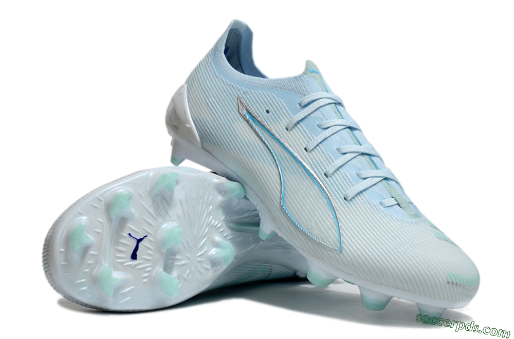 Puma Ultra Ultimate FG Low-Tops Football Boots - Jade/Silver/Blue 3