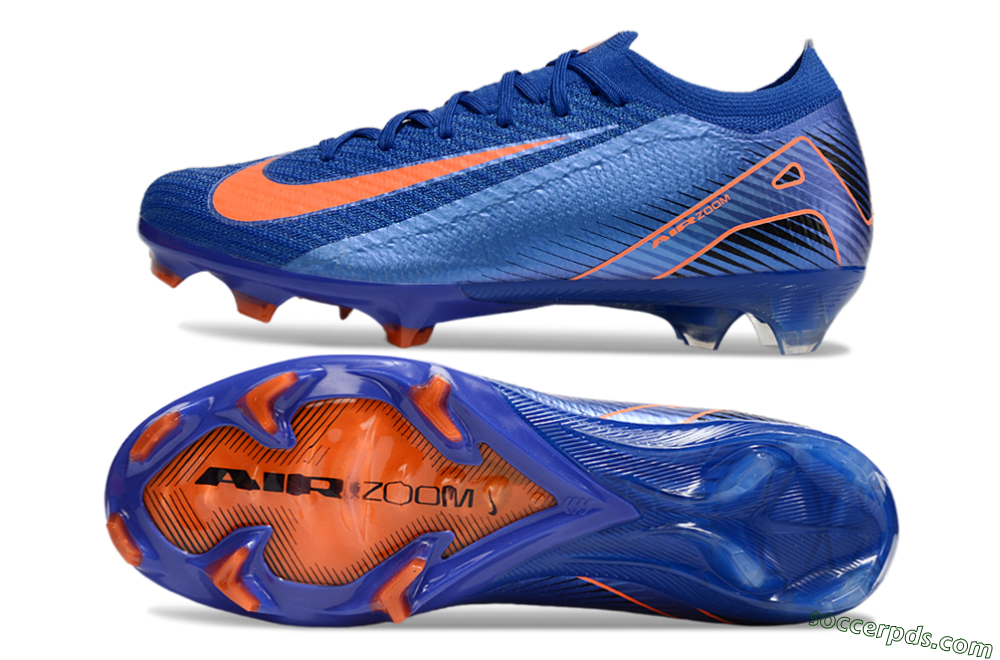 Nike Air Zoom Mercurial Vapor 16 Elite FG Low-Tops Football Boots - Blue/Orange 0