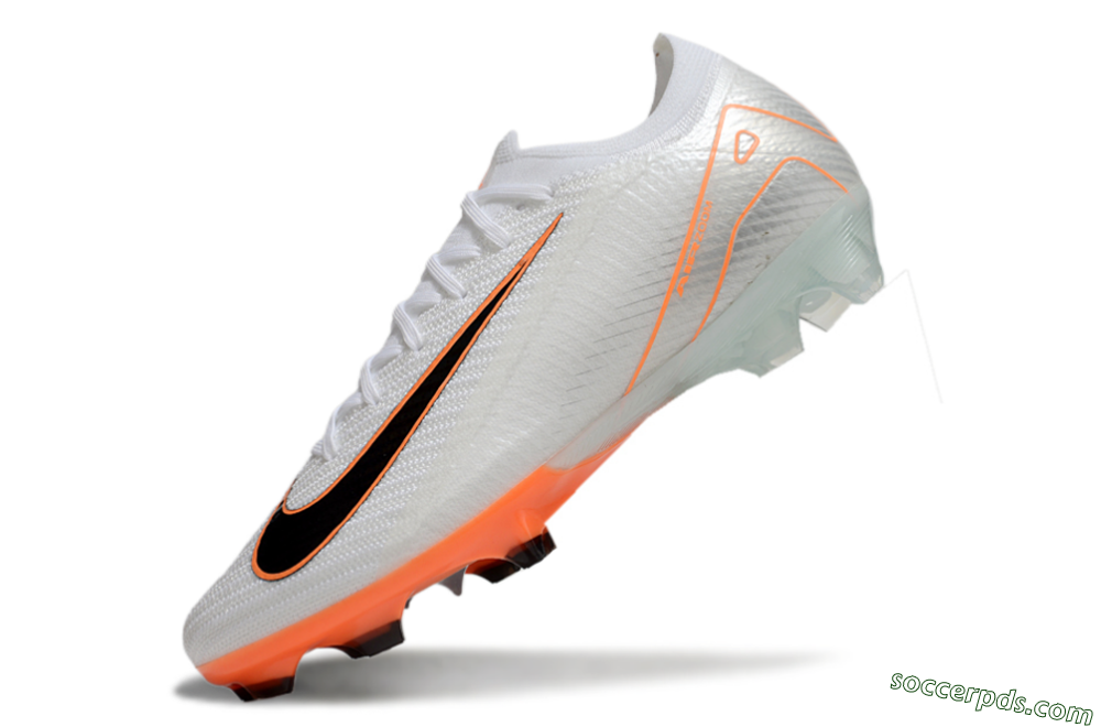 Nike Air Zoom Mercurial Vapor 16 Elite FG Low-Tops Football Boots - White/Black/Orange 5