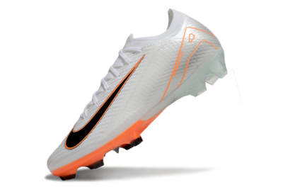 Nike Air Zoom Mercurial Vapor 16 Elite FG Low-Tops Football Boots - White/Black/Orange