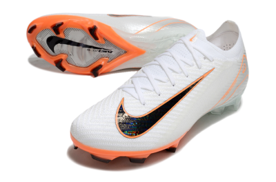 Nike Air Zoom Mercurial Vapor 16 Elite FG Low-Tops Football Boots - White/Black/Orange