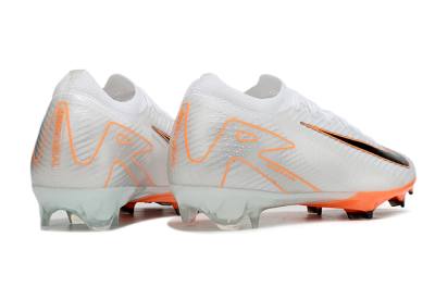 Nike Air Zoom Mercurial Vapor 16 Elite FG Low-Tops Football Boots - White/Black/Orange