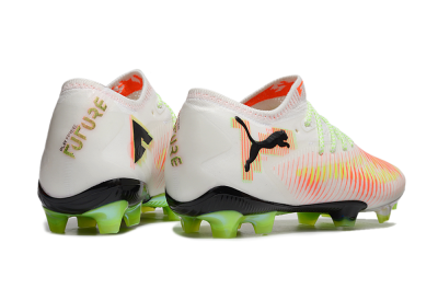 Puma Future 8 Ultimate FG Low-Tops Football Boots - White/Red/Yellow