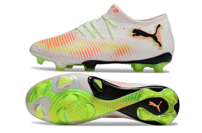 Puma Future 8 Ultimate FG Low-Tops Football Boots - White/Red/Yellow